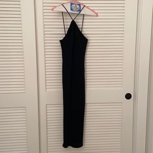 NWT tags ribbed black halter dress from Zara